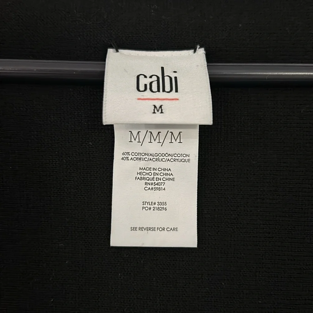 Cabi Winsome Cardigan Black NWOT Medium